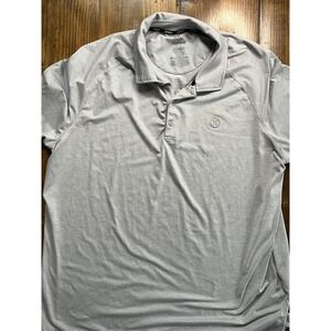 Hurley Mens XXL Grey Performance Polo‎ Shirt Short Sleeve Casual Golf